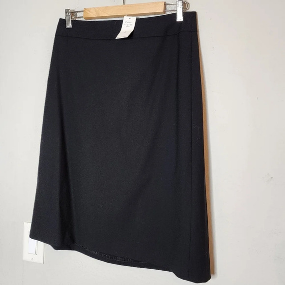 NWT Banana Republic Wool Black Skirt. Women's size 8 Tall. - Picture 12 of 14